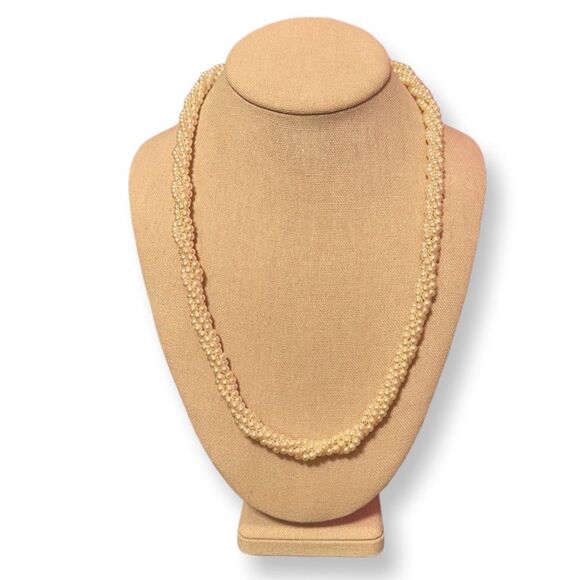 Napier Twisted Mutliple Strand Pearl Necklace - Picture 1 of 3